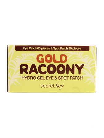 СК Racoony Патчи для глаз гидрогелевые Gold Racoony Hydrogel Eye & Spot Patch 60шт - фото 5899