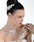 Свадебный аксессуар для прически с кристаллами Сваровски "Белые цветы" - фото 5067