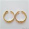 Большие круглые серьги-кольца с крупными цирконами 4,3*0,6 см, покрытие желтое золото - фото 6088